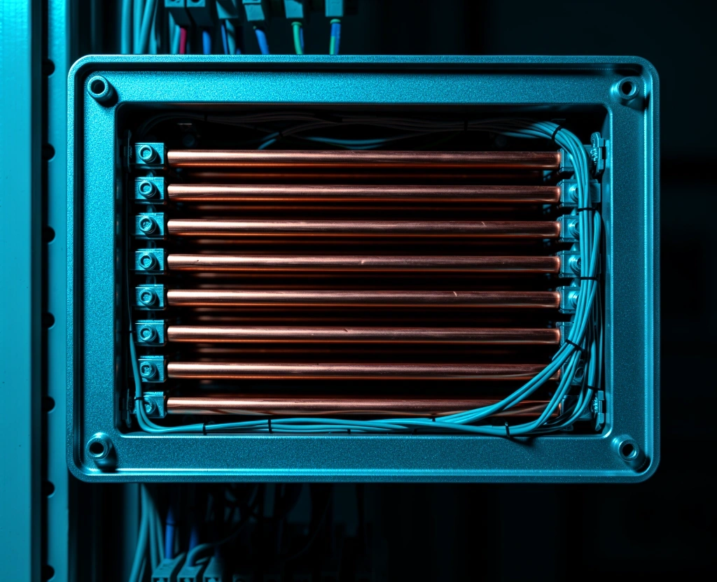 Copper bus bars for electrical panel